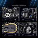 2024 Technical Motorcycle Building Blocks Bricks Duke Harleys Motorbike Racing Car Assemble Model Moc Vehicle Toys for Kids Gift