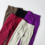 Women's Seamless Yoga Set with High-Waist Leggings