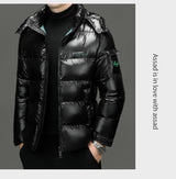Men's Quilted Hooded Parka – Warm Winter Jacket