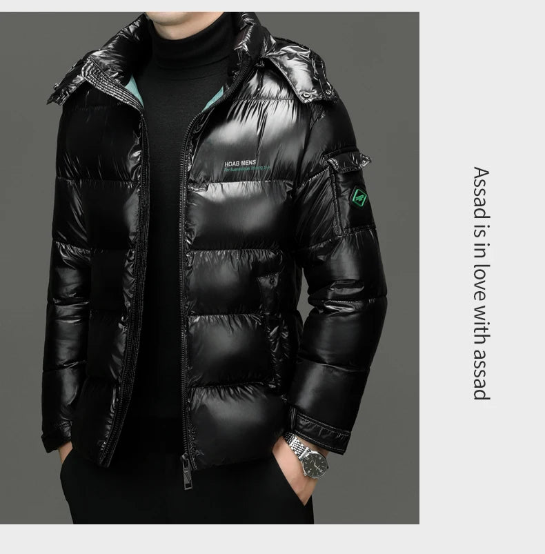 Men's Quilted Hooded Parka – Warm Winter Jacket