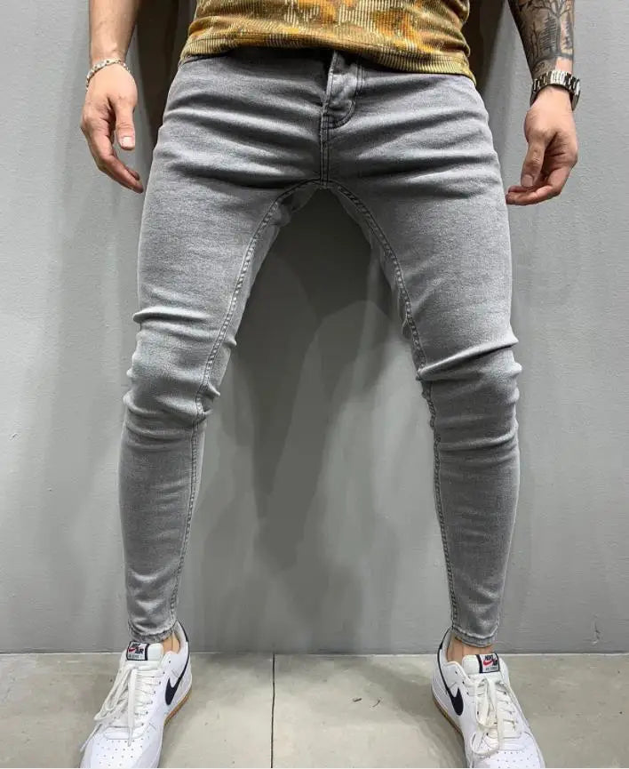 Men’s Ripped Stretch Denim Jeans