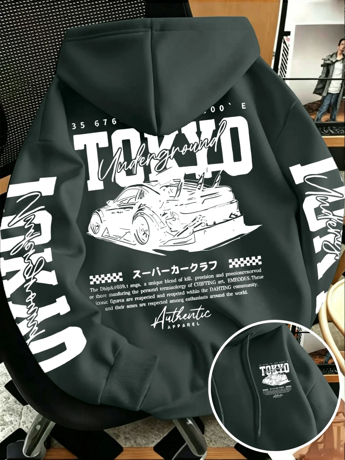 Men's Tokyo Racing Graphic Pullover Hoodie