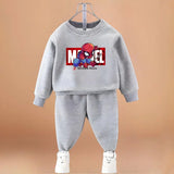 Anime Spiderman Printed Boys Sweatshirt Sets Spring/autumn Kids O Neck Hoodies Pants Two Piece Child Long Sleeve Clothes Set New