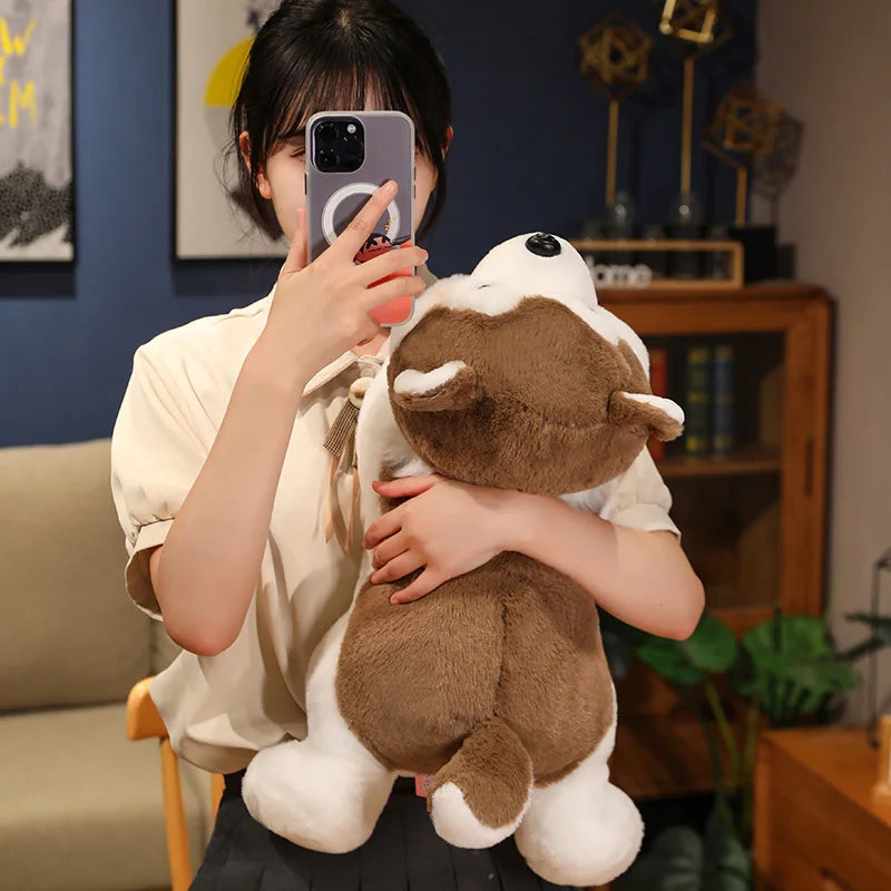 Cute Lying Husky Plush Pillow