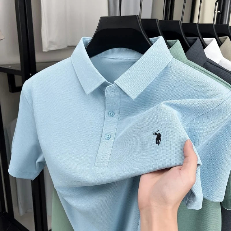 Pony Embroidered Men's Polo Shirt | Premium Summer Comfort