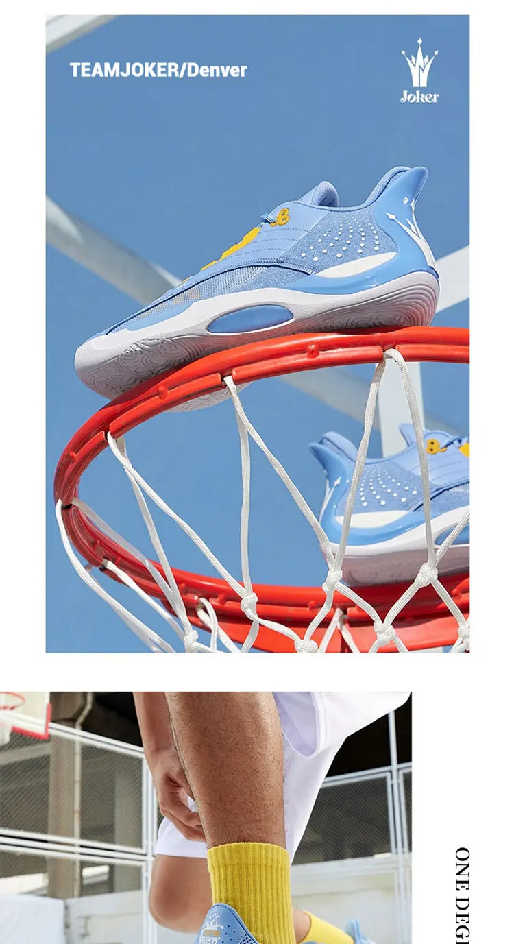 361 Degrees Team Joker Men Basketball Shoes Combat Rebound Anti-slip Wear-resistant CQT-QU!K Stable High-top Sneakers 572511105