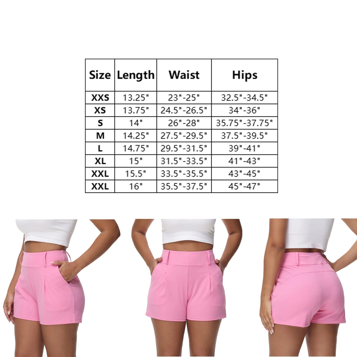 Women's High-Waisted Quick-Dry Running Shorts with Phone Pockets