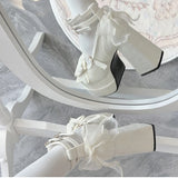 Women's Platform Mary Jane Pumps | Butterfly Strap Heels