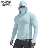 UPF50+ Performance T-Shirt Man Long Sleeve Summer Hoodie Casual Sun Running Quick Dry Sunscreen Fishing Ice Silk Pullover Shirt