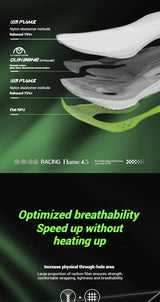 361 Degrees Flame 4.5 Men's Running Shoes Carbon Plate Breathable Stable Rebound Grippy Durable Cushion Male Sneakers 672532221