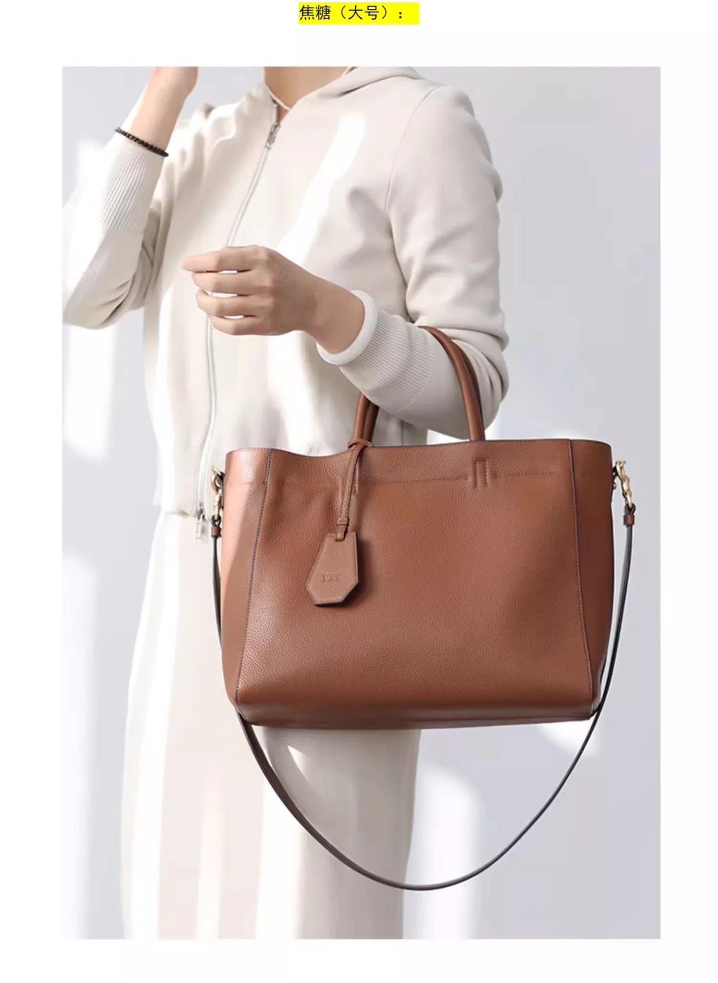 Luxury Women Handbag 100% Real Cow Leather Temperament Single Shoulder Messenger Bag Stuitable For Commuting