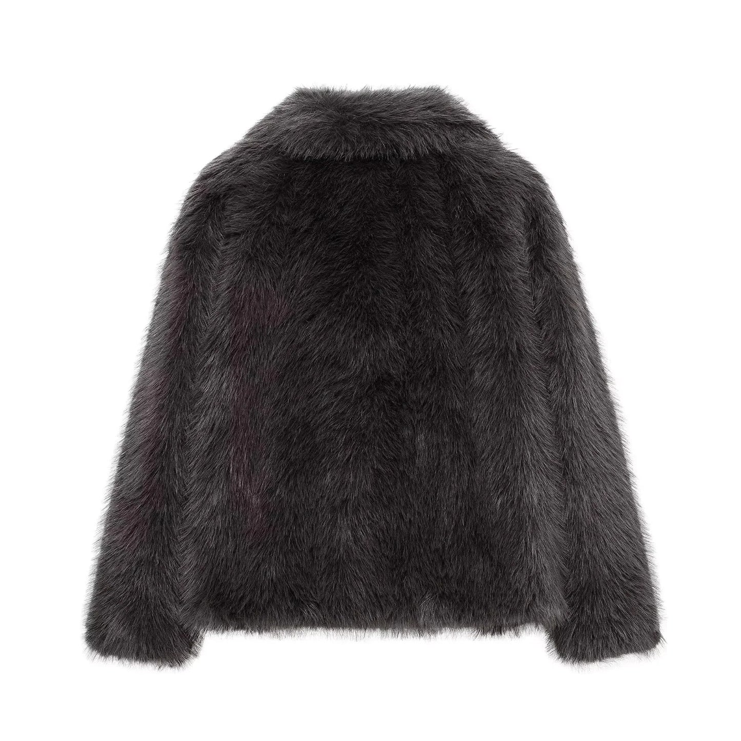 Elegant Faux Fur Oversized Coat