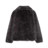 Elegant Faux Fur Oversized Coat