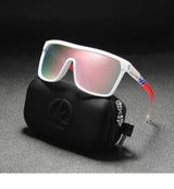 KDEAM One-piece Shape Men Sunglasses Polarized Elastic Paint Surface Sun Glasses Women Suitable Long-lasting Goggles Cat.3