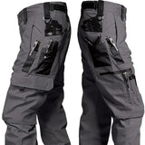 Men’s Waterproof Tactical Cargo Pants – Multi-Pocket Outdoor Work Trousers