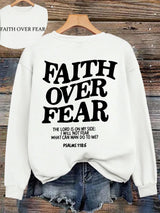 Faith Over Fear Fleece Hoodie