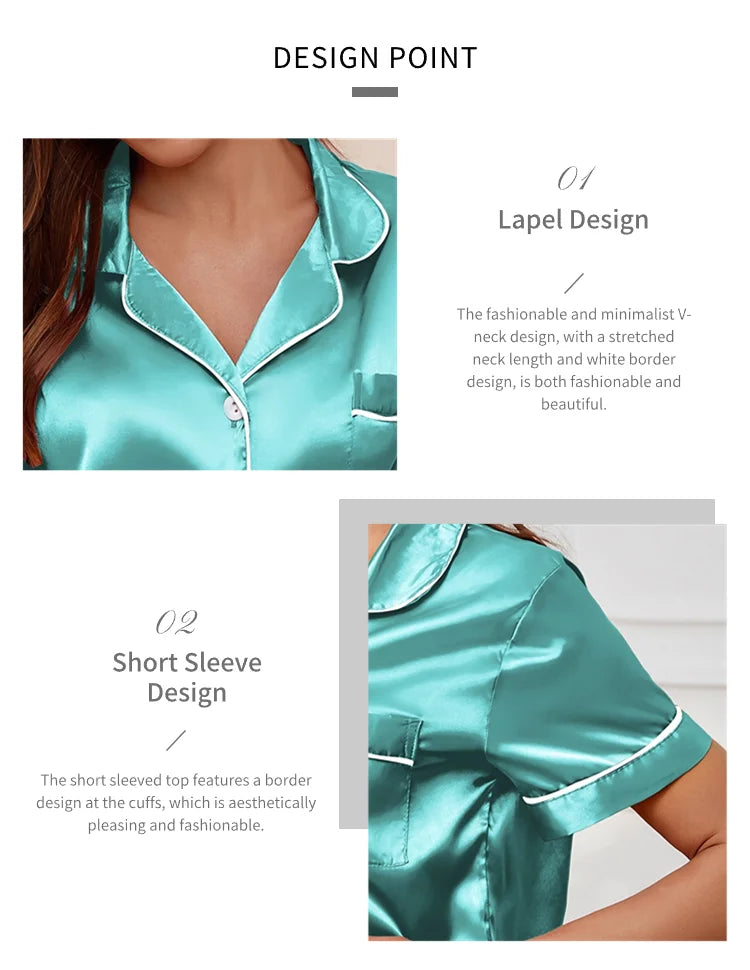 Women’s Luxurious Satin Pajama Set