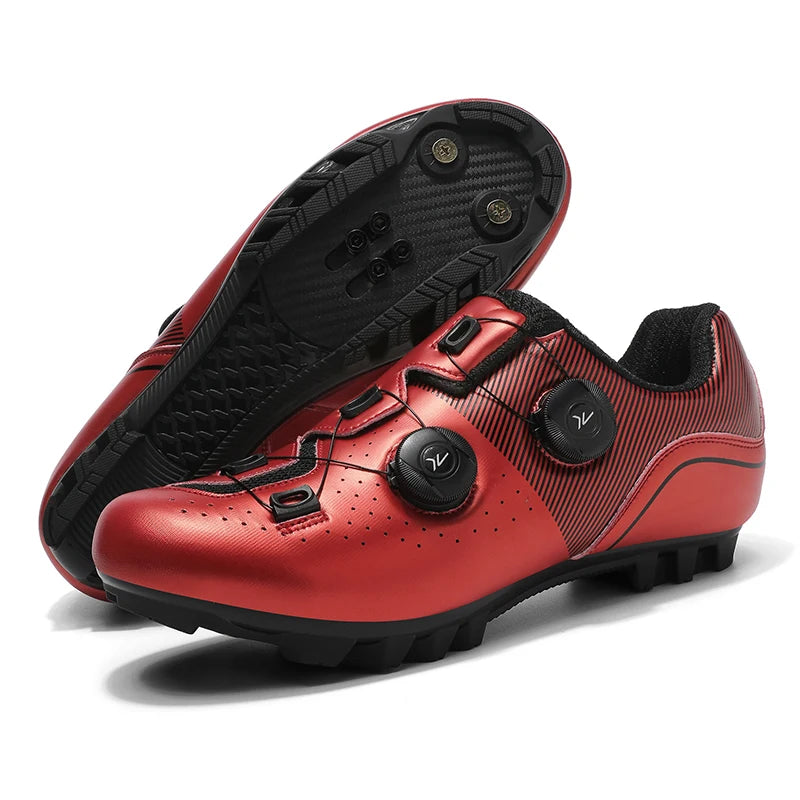 2026 MTB Cycling Sneaker Men A5 Leather Self-Locking Cleat Spd Road Bike Shoes Women Flat Trail Train Mountain Bicycle Shoes