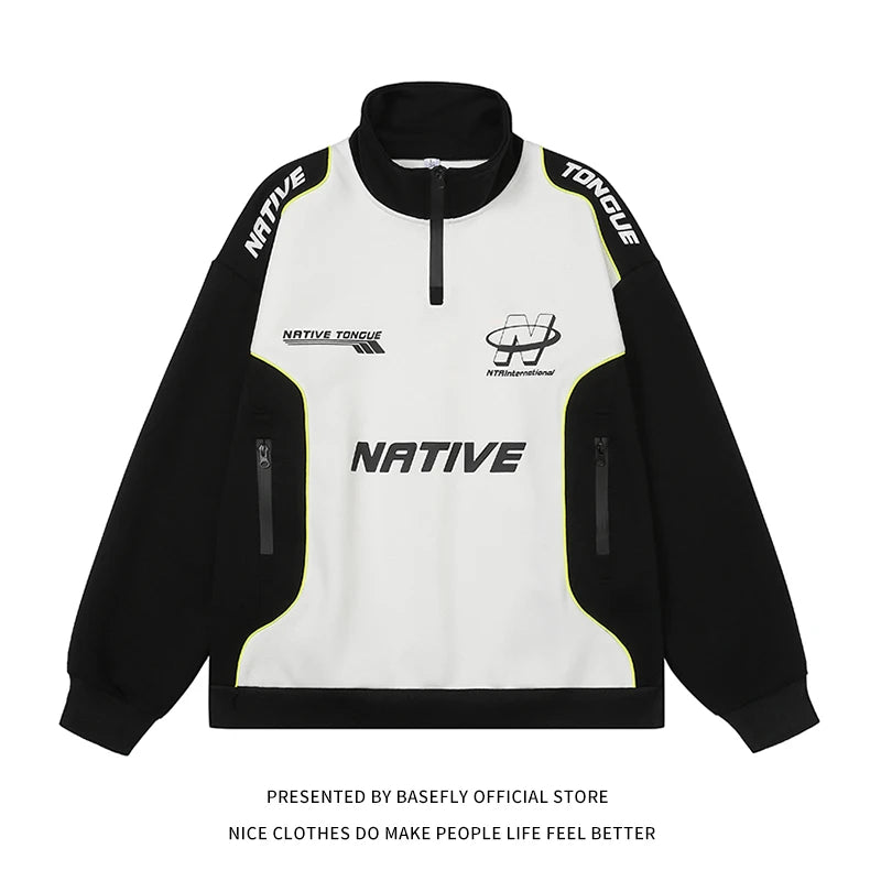 Oversized Racing Sweatshirt | Unisex Streetwear