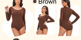 Seamless Tummy Control Long Sleeve Body Shaper