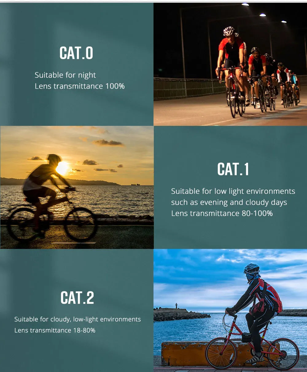 KDEAM High-End Sports Sunglasses Polarized Men's Cycling Glasses Dismountable TR90 Frame And Nose Pads Easy To Exchange