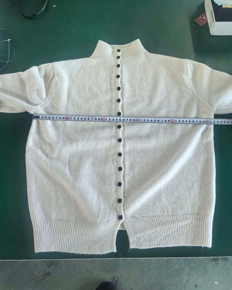 Women's Stand Collar Knit Cardigan