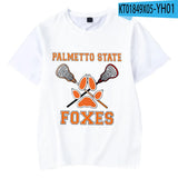 Cosplay The Foxhole Court Palmetto State Foxes Lacrosse Jersey WILDS MINYARD JOSTEN Short Sleeve T Shirt for Men Boy Oversized