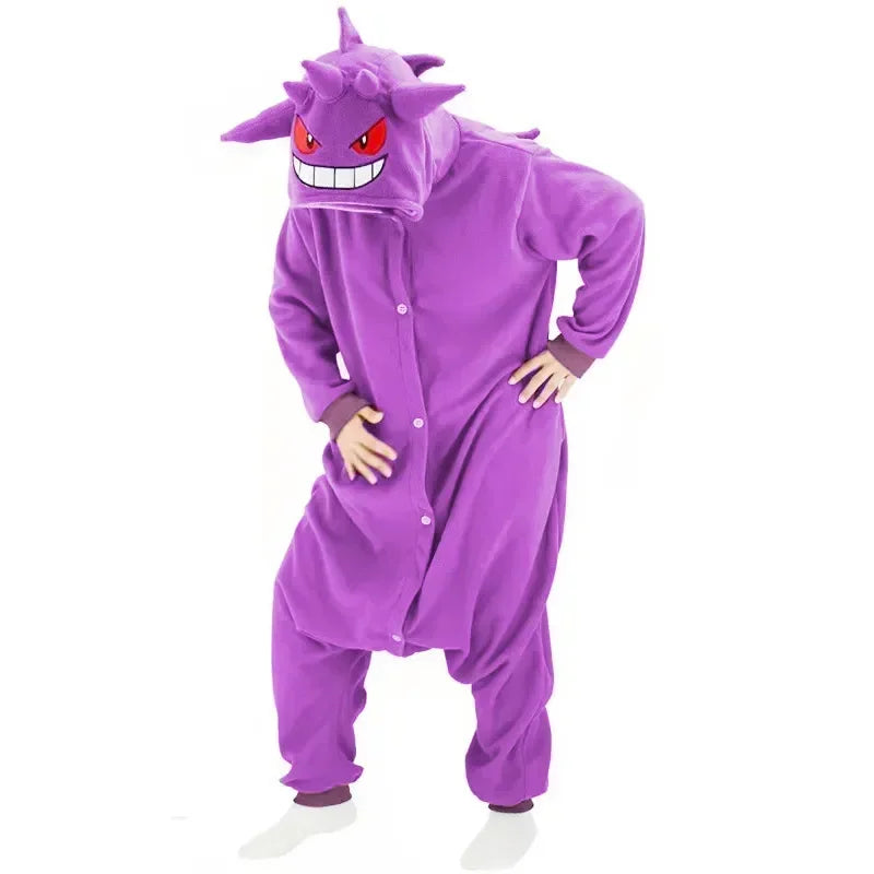 Pokemon Kigurumi Onesie Snorlax Eevee Squirtle Gengar Pijama Cosplay Costume Halloween Adult Anime Umbreon Pajamas