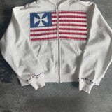 Two-Tone Y2K Minimalist Hooded Sweatshirt