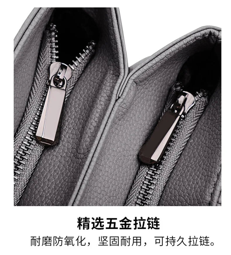 Genuine Leather Tote Bag Luxury Designer Women's Shoulder Bag Large Capacity Women Bags High Quality Soft Cowhide Female Handbag