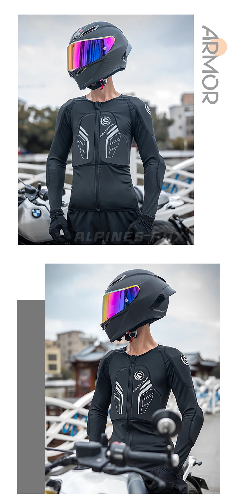 Summer Men Motorcycle Soft Armor Jacket CE Level 2 Moto Body Armor Clothing Male Motocross Protection Riding Protective Gear