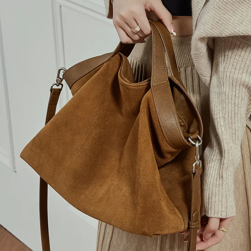 Genuine Leather Women Handbags Large Capacity Female Shoulder Crossbody Bag Fashion Cowhide Commuting Big Totes Bolsas