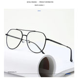 DDDLONG Retro Punk Fashion Pilot Photochromic Sunglasses Women Men Metal Eyeglasses Classic Vintage UV400 Outdoor Shades D679