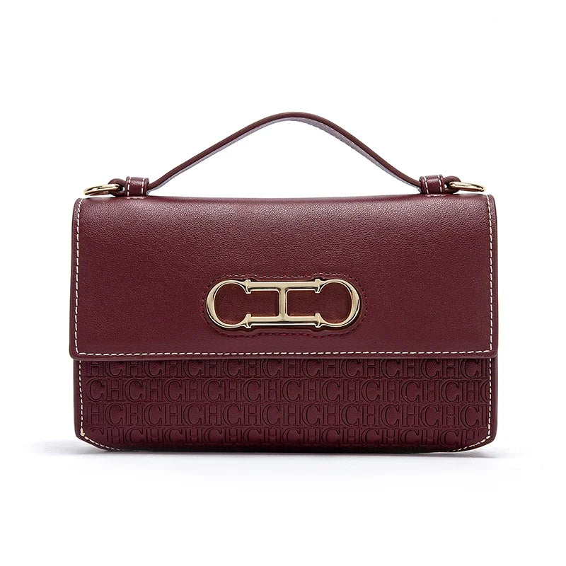 Letter Print Crossbody Satchel