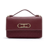 Letter Print Crossbody Satchel