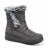 Thick Warm Long Plush Waterproof Snow Boots Women Winter 2025 Non Slip Soft Fur Ankle Boots Woman Plus Size 44 Cotton Shoes Mom