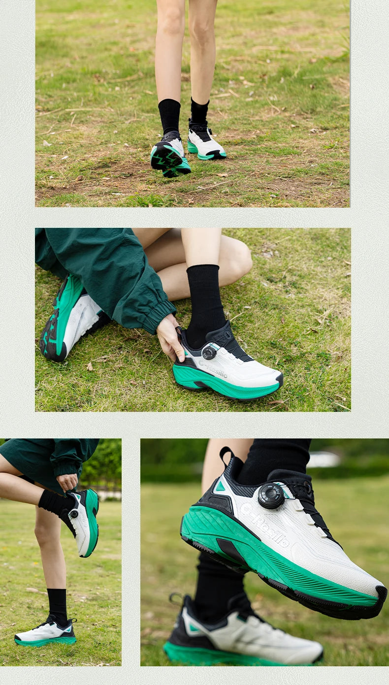 ONEMIX Outdoor Running Sneakers Men Elastic Trail Shoes Lightweight Breathable Women Sneakers Couple Casual Waterproof Shoes