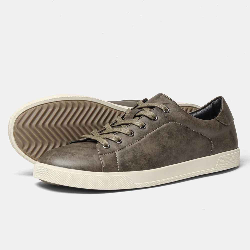 Men's casual shoes 2025 brand fashion comfortable leather shoes men