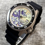 Titanium Diver NH35A Black Automatic 200M Men Watch Sapphire Glass 3.8 o'clock Date Rubber Black Ceramic Bezel