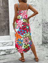 Summer Spaghetti Strap Flowy Dress