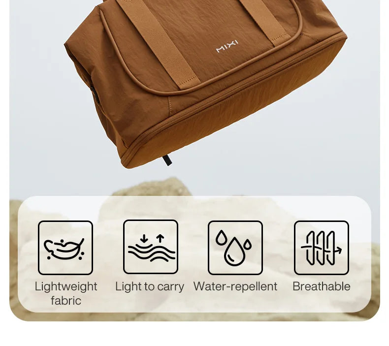 Mixi Travel Bags Women Large Size Capacity Sports Fitness Storage Bag Foldable Duffle Suit Bag For Shoulder Bag Handbag M3020