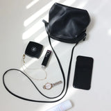 Women's Real Leather Crossbody Bags Luxury Designer Soft Black Shoulder Bag Cowhide Small Size Versatile Fashion Purses