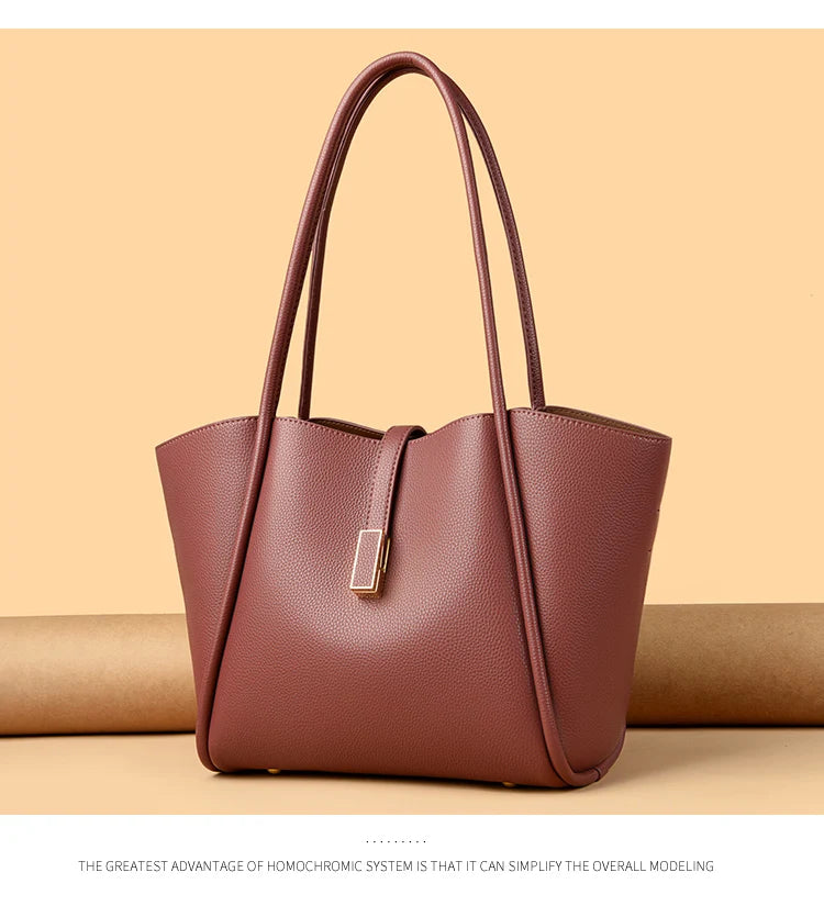 High Quality Soft Leather Shoulder Crossbody Bags For Women Large Capacity Luxury Bag Brand Designer Casual Handbag Sac A Main