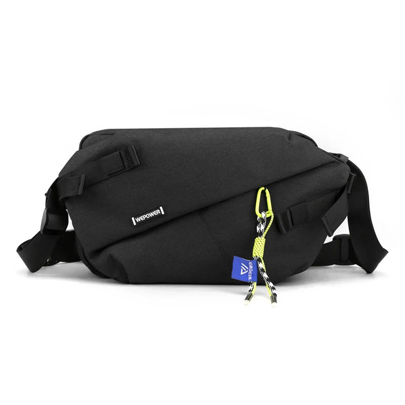 Unisex Nylon Panelled Crossbody Chest Pack