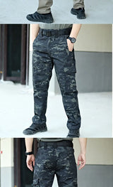 Men’s Waterproof Tactical Cargo Pants – Multi-Pocket Outdoor Work Trousers