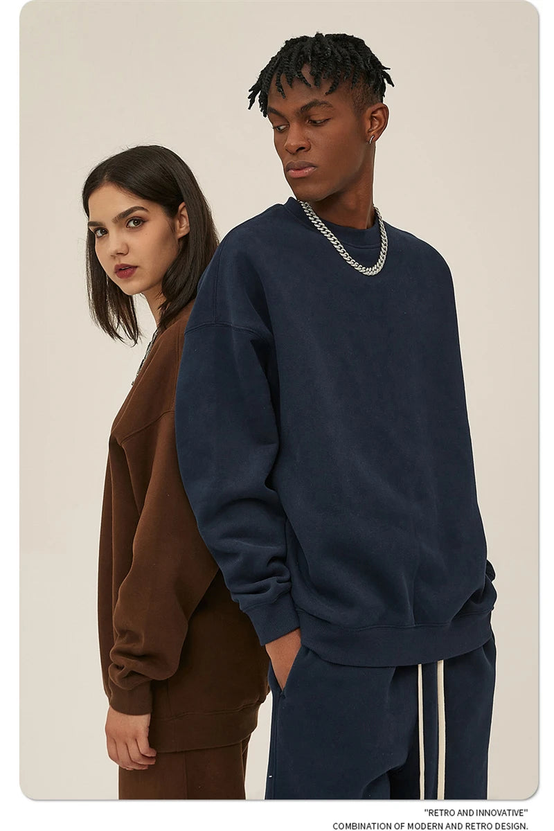Men's 350gsm Fleece Crewneck Sweatshirt