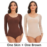Seamless Tummy Control Long Sleeve Body Shaper