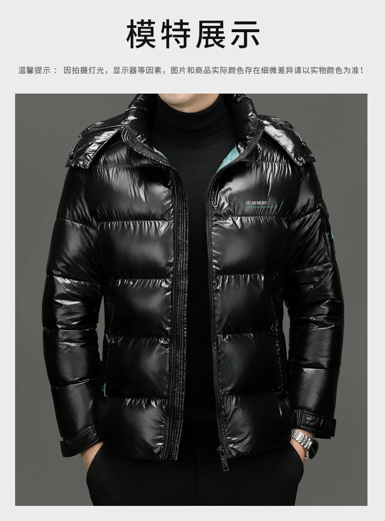 Men's Quilted Hooded Parka – Warm Winter Jacket