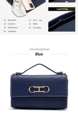 Letter Print Crossbody Satchel