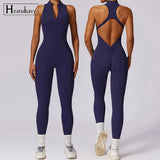 V-Back Athletic Yoga Jumpsuit